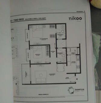 2 BHK Apartment For Sale in Bhartiya City Nikoo Homes 6 in Kogilu, Bangalore