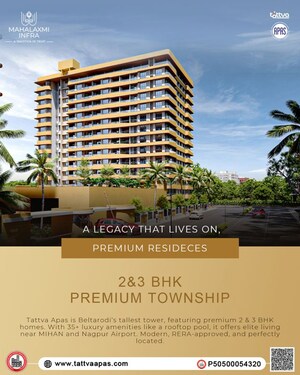 2.5 BHK Apartment – Exterior View View at Mahalaxmi Tattva Apas, Beltarodi - for Sale