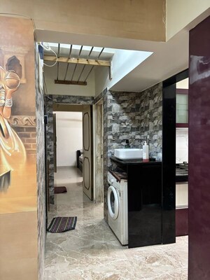 Staircase in 1 BHK Apartment at Raunak Bliss B1, Ghodbunder Road – for Rent