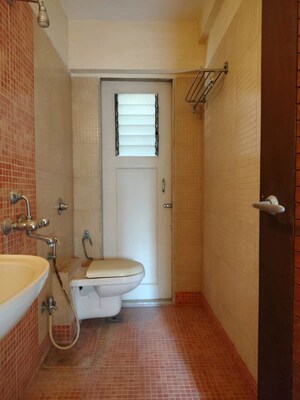 Bathroom in 1 BHK Apartment at Swastik Residency 1, Ghodbunder Road – for Rent