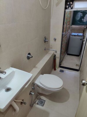 Bathroom in 2 BHK Apartment at Romell Amore, Andheri West – for Rent