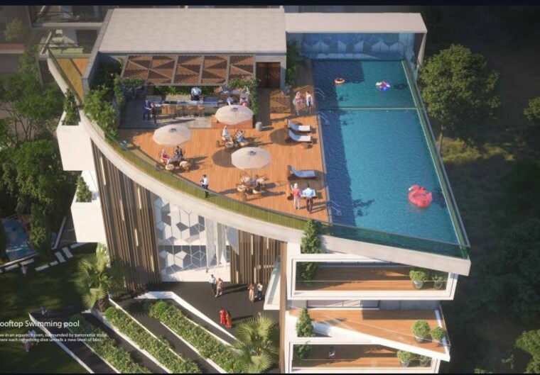 Balcony, financial district 4 Bedroom 3308 Sq.Ft. Apartment In Financial District Hyderabad 10225995