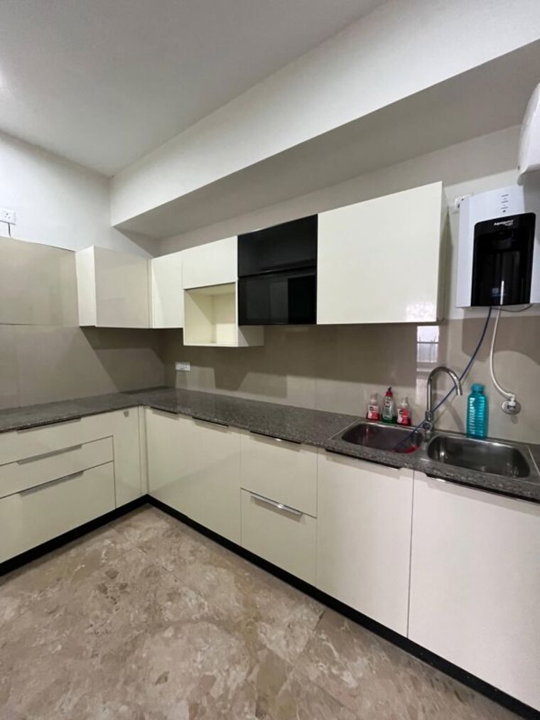 Kitchen, maxxus-elanza 3 Bedroom 1710 Sq.Ft. Apartment In International Airport Road Zirakpur 10226134