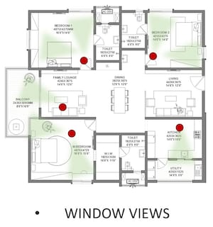 Floor Plan in 3 BHK Apartment at Kollur – for Sale