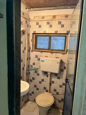 Bathroom in 2 BHK Apartment at Gayatri Sankul, Kharghar – for Rent