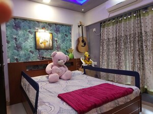 Bedroom in 2 BHK Apartment at JVM Twin Tower, Kasarvadavali – for Rent