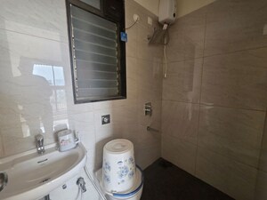 Bathroom in 1 BHK Apartment at Chandak 34 Park Estate, Goregaon West – for Rent