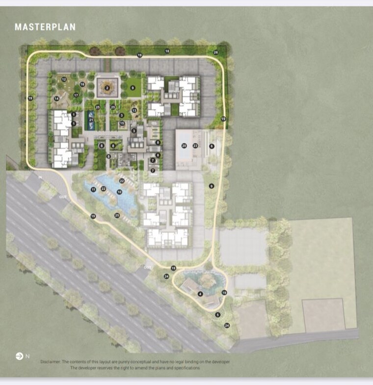 Master Plan, rohan-nidita 2 Bedroom 760 Sq.Ft. Apartment In Hinjewadi Pune 10226453