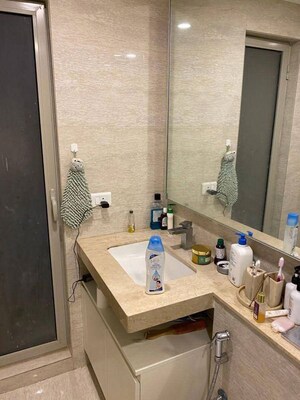 Bathroom in 1.5 BHK Apartment at Sector 5 Kopar Khairane – for Rent