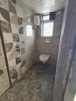 Bathroom in 2 BHK Apartment at Chandak 34 Park Estate, Goregaon West – for Rent