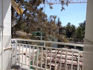 Balcony in 3 BHK Apartment at Jimmy Tower Apartment, Kopar Khairane – for Rent