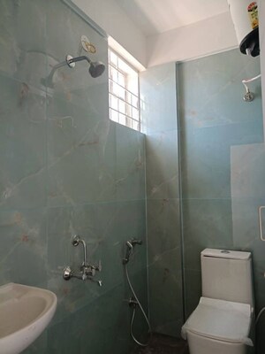 Bathroom in 3 BHK Apartment at Jimmy Tower Apartment, Kopar Khairane – for Rent