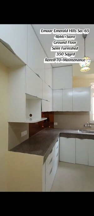 Kitchen in 4 BHK Builder Floor at Emaar MGF Emerald Hills, Sector 65 – for Rent