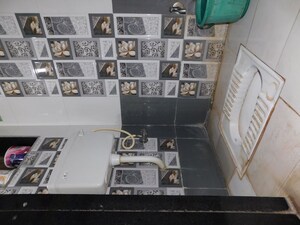 Bathroom in 1 BHK Apartment at Arunoday Tower, Bhandup West – for Sale