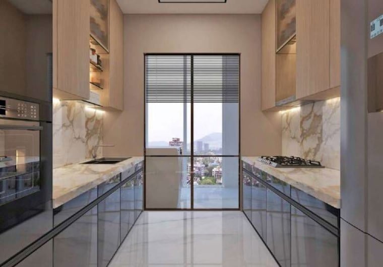 Kitchen, raymond-the-address 3 Bedroom 912 Sq.Ft. Apartment In Pokhran Road No Two Thane 10226857