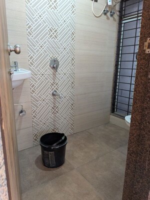 Bathroom in 1 BHK Apartment at Menda Heritage, Chembur – for Rent
