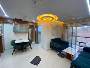 Living Room in 2 BHK Apartment at Moreshwar 19 East, Nerul – for Rent