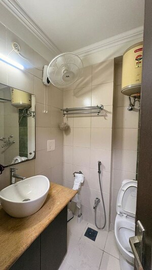 Bathroom in 3 BHK Apartment at LDA Parijaat Apartments, Faizabad Road – for Rent