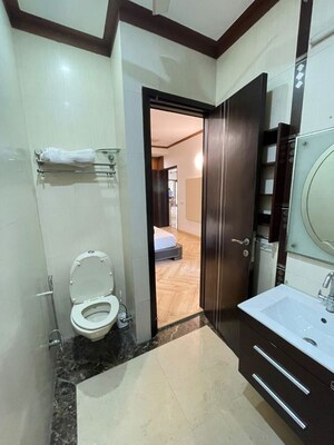 Bathroom in 3 BHK Apartment at Hauz Khas – for Rent