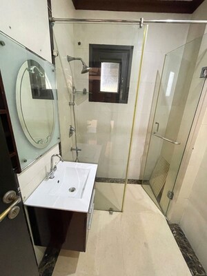 Bathroom in 3 BHK Apartment at Hauz Khas – for Rent