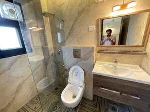Bathroom in 3 BHK Apartment at Hauz Khas – for Rent