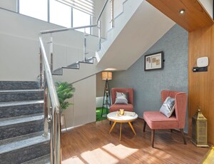 Staircase in 4 BHK Penthouse at Chamunda Nagar – for Sale