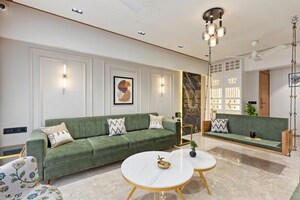 Living Room in 4 BHK Penthouse at Chamunda Nagar – for Sale