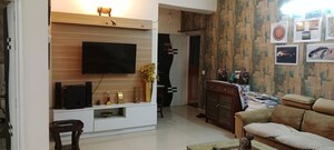 Kitchen in 3 BHK Apartment at JKG Palm Resort, Raj Nagar Extension – for Rent
