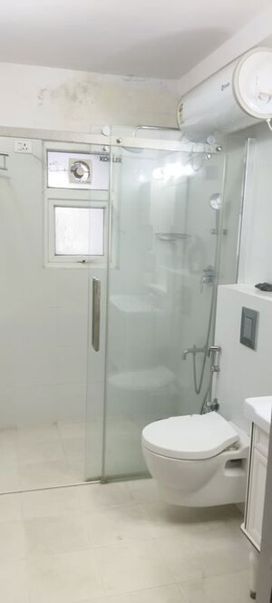 Bathroom in 3 BHK Apartment at Richmond Premier, Richmond Road – for Rent