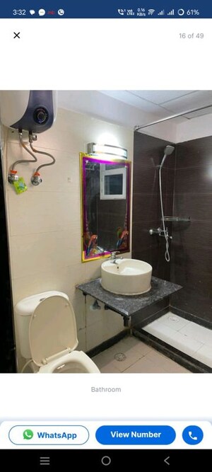 Bathroom in 3 BHK Apartment at Supertech Cape Town, Sector 74 – for Rent