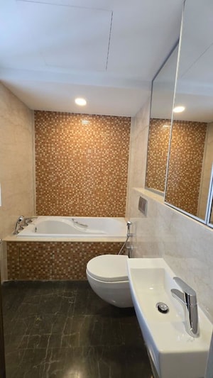 Bathroom in 3 BHK Apartment at Lodha The Park Side, Worli – for Rent