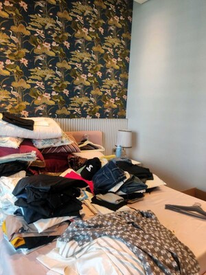 Bedroom in 4 BHK Apartment at Lodha World View, Worli – for Rent