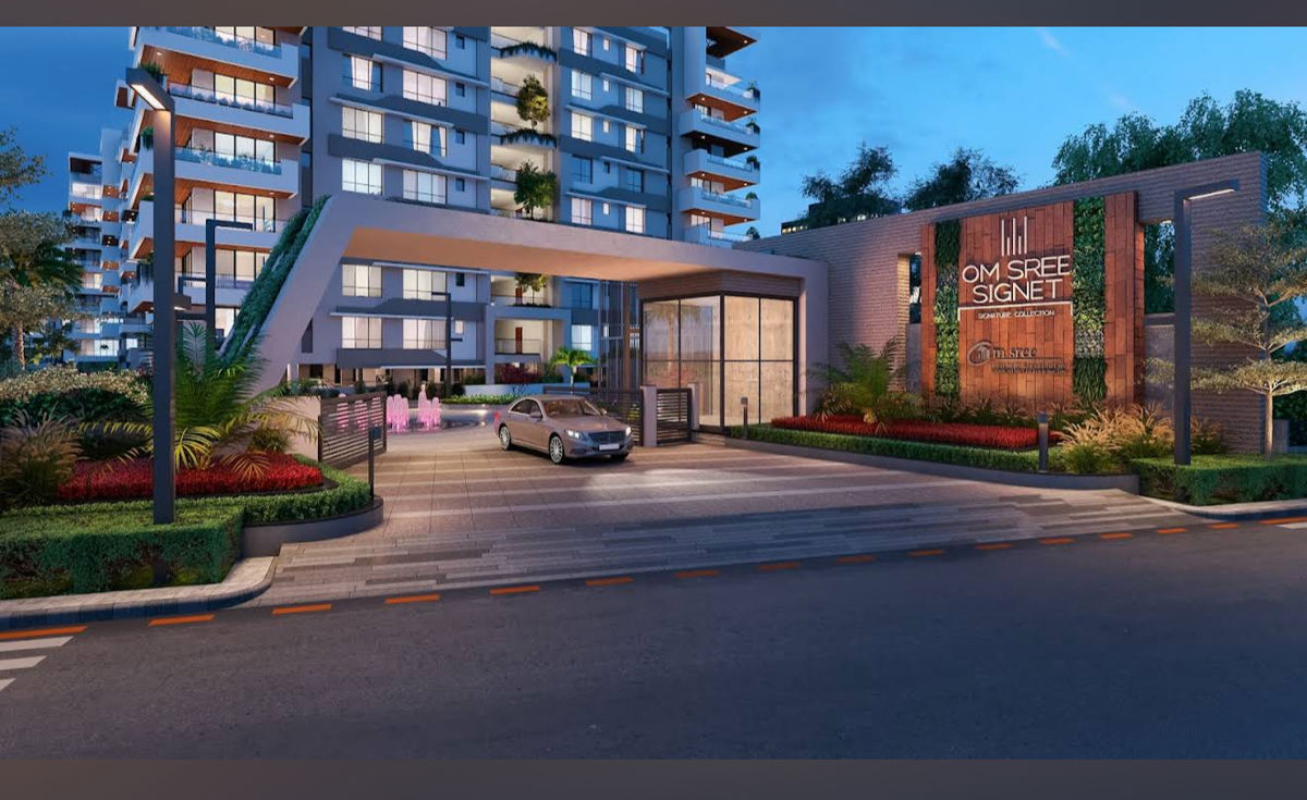3 BHK + Study Room 2435 Sq.Ft. Apartment in Om Sree Signet