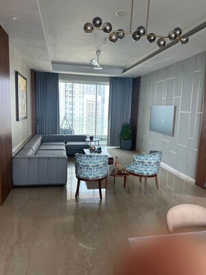 Living Room in 3 BHK Apartment at K Raheja Modern Vivarea, Mahalaxmi – for Rent