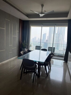 Dining area in 3 BHK Apartment at K Raheja Modern Vivarea, Mahalaxmi – for Rent