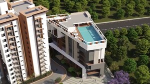 3 BHK Apartment – Exterior View View at Aparna Cyber Shine, Osman Nagar - for Sale