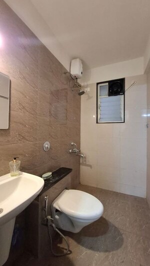 Bathroom in 2 BHK Apartment at Sai Samarth Sarisha, Punawale – for Rent