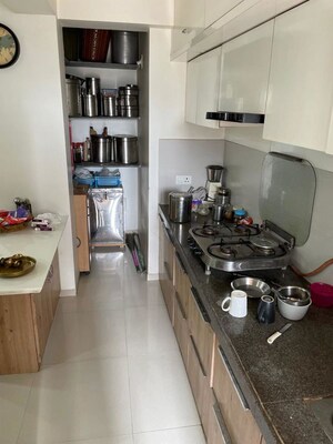 Kitchen in 3 BHK Apartment at Vishwanath Samam, Shela – for Rent