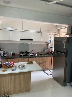Kitchen in 3 BHK Apartment at Vishwanath Samam, Shela – for Rent