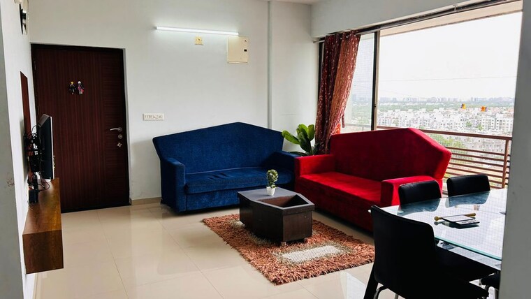 Living Room, aaryan-gloria 3 Bedroom 1500 Sq.Ft. Apartment In South Bopal Ahmedabad 10228266