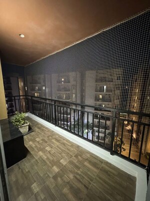 Balcony in 3 BHK Apartment at Crown Whistling Woods, Kokapet – for Rent