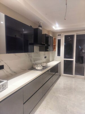 Kitchen in 3.5 BHK Builder Floor at Sushant Lok I – for Sale