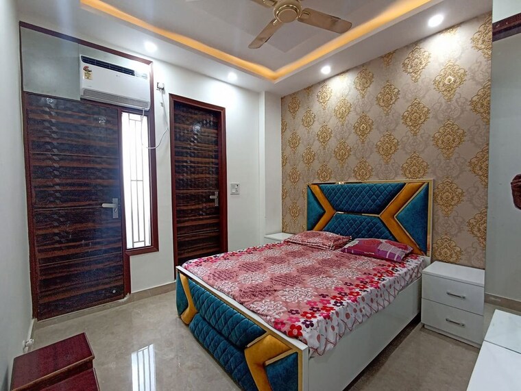 Bedroom, dwarka mor 3 Bedroom 900 Sq.Ft. Builder Floor In Dwarka Mor Delhi 10228707