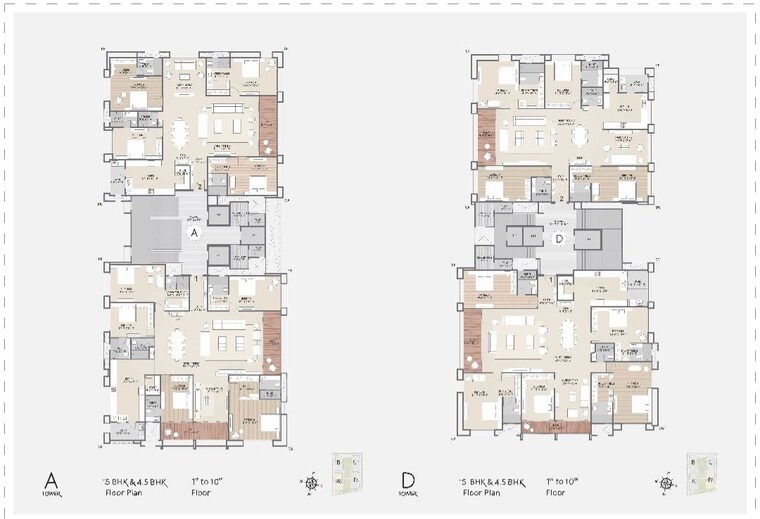Master Plan, vesu 4 Bedroom 4000 Sq.Ft. Apartment In Vesu Surat 10228760