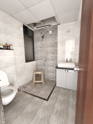 Bathroom in 2 BHK Apartment at Goel Ganga Millennia, Undri – for Rent