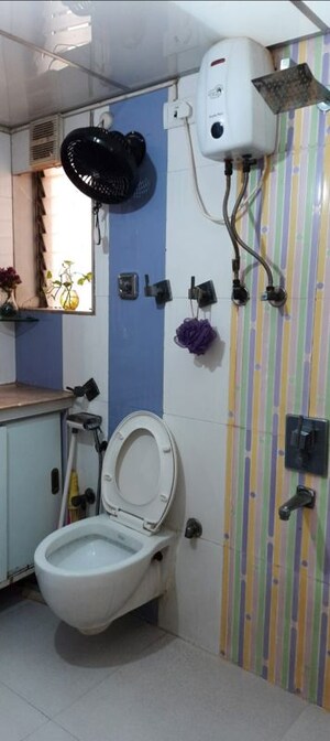 Bathroom in 2 BHK Apartment at Ahimsa Heights, Malad West – for Rent