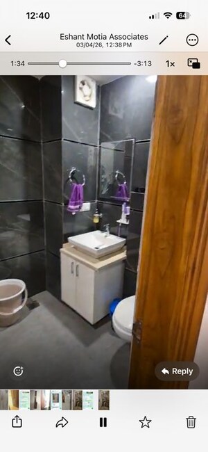 Bathroom in 3 BHK Builder Floor at Puri Kohinoor, Sector 89 – for Sale