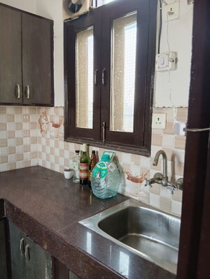 Kitchen in 1 RK Builder Floor at Malviya Nagar – for Rent