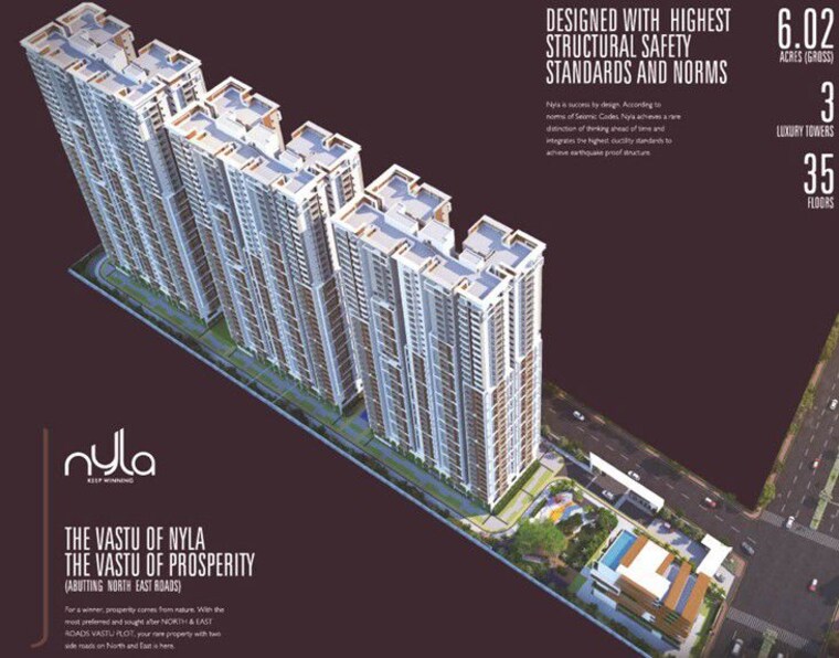 Exterior View, team-4-nyla 3 Bedroom 1710 Sq.Ft. Apartment In Miyapur Hyderabad 10228800
