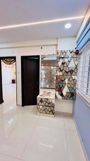 Living Room in 3 BHK Apartment at Praneeth Pranav Solitaire, Bachupally – for Rent